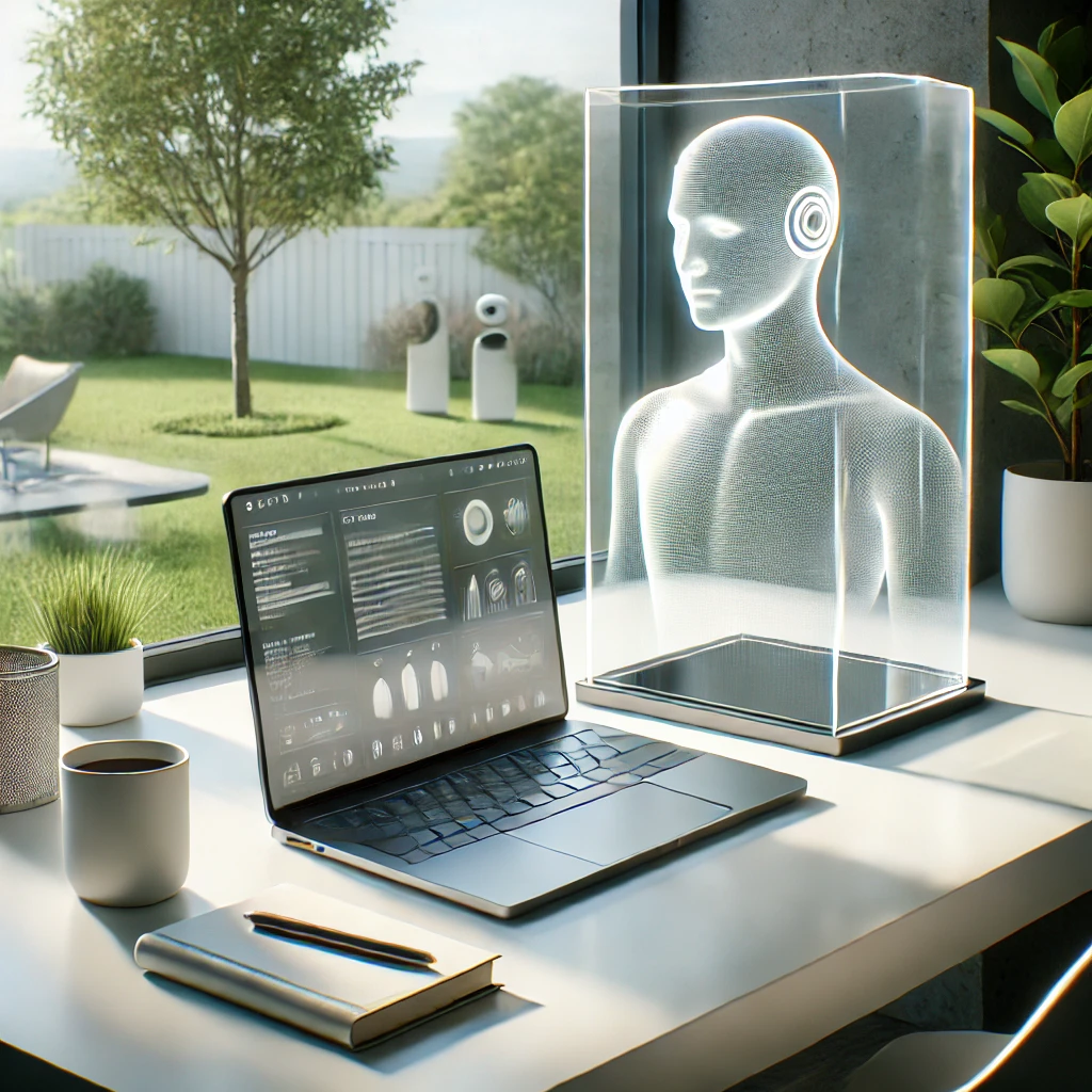 Minimalist Futuristic Workspace