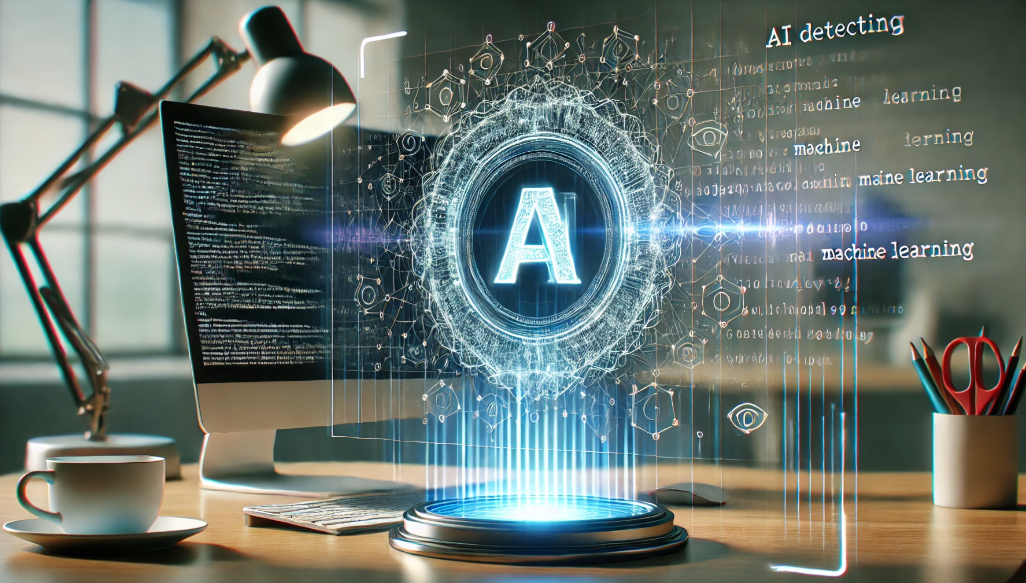 AI system scanning and detecting text on screen
