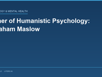 Father of Humanistic Psychology: Abraham Maslow