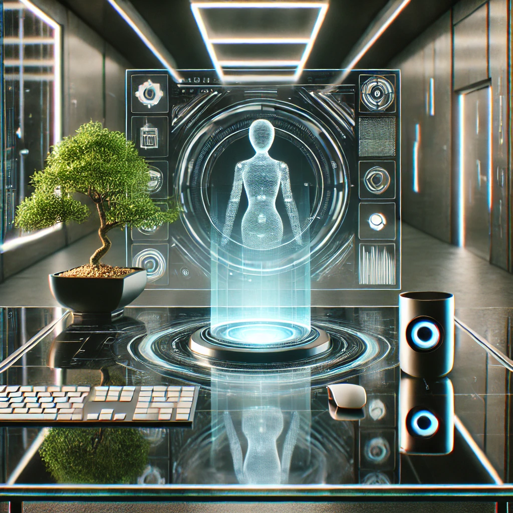 Futuristic Digital Workspace