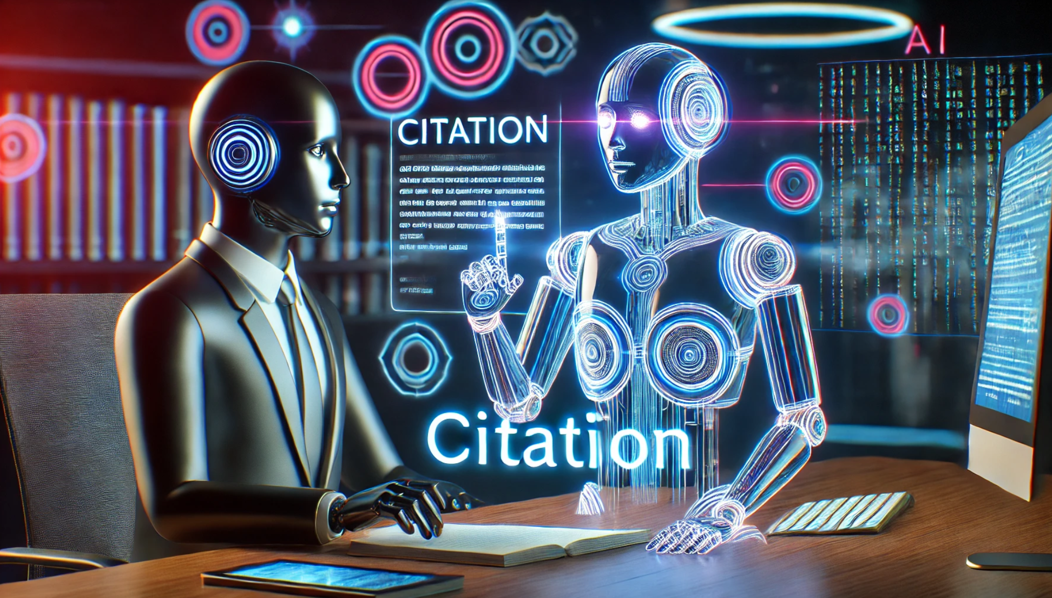 AI Reference Maker assisting a human with citation generation